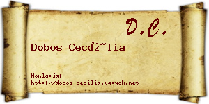 Dobos Cecília névjegykártya
