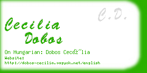 cecilia dobos business card